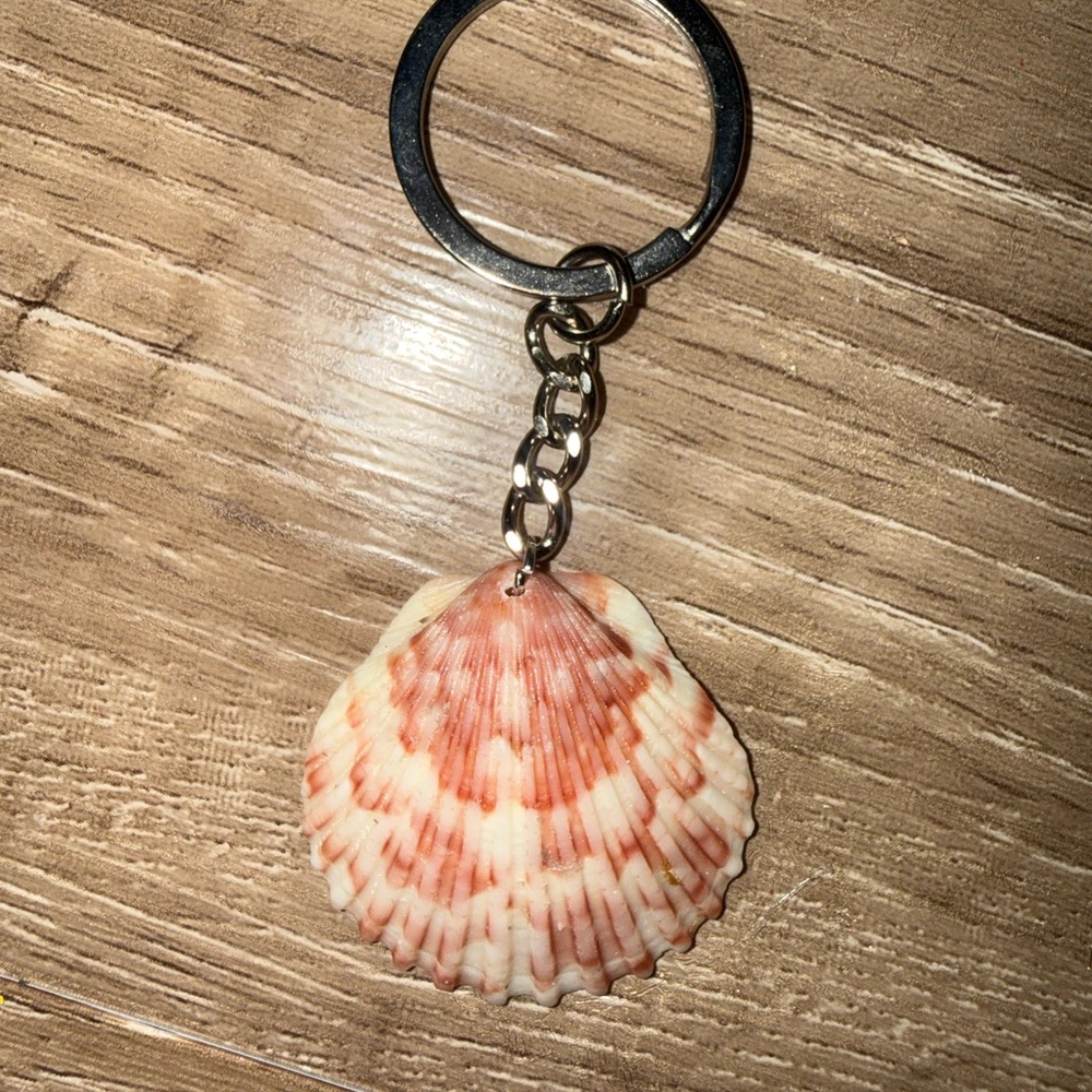 Pink Shell Keychain - Women Accessories
